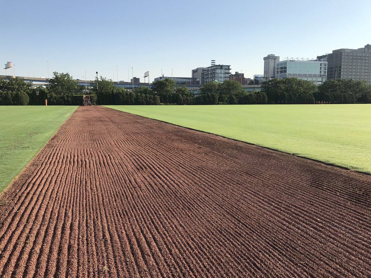 pbsgrounds's tweet photo. Nothing but detail work from here on out to prep for @Bengals Training Camp next week #whodey https://t.co/kVq52D4jWC