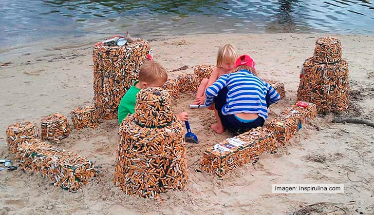 guardiacivil's tweet image. Es divertido construir castillos de arena ¿verdad? 
Pero no lo es hacerlo con colillas de cigarro, anillas de latas, bolsas, botellas...
♻️