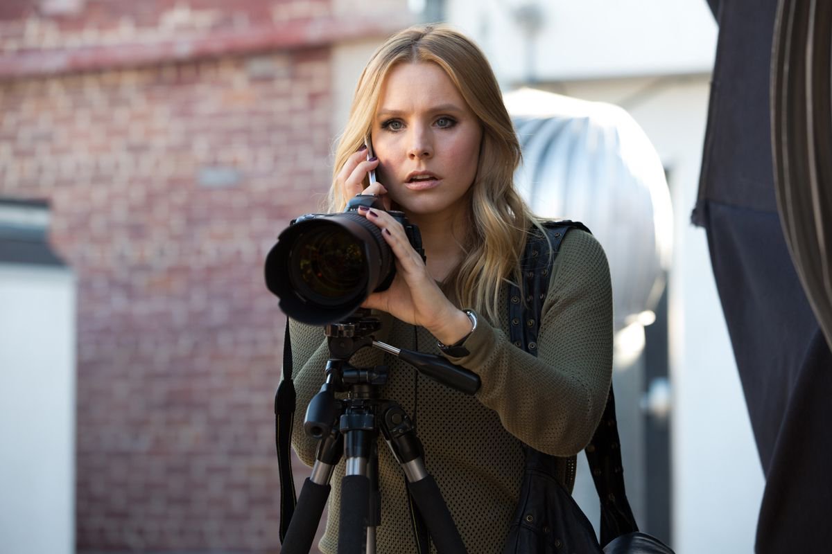 Happy Birthday, Kristen Bell!  Seen here in the crime drama, \"Veronica Mars\" (2014). 