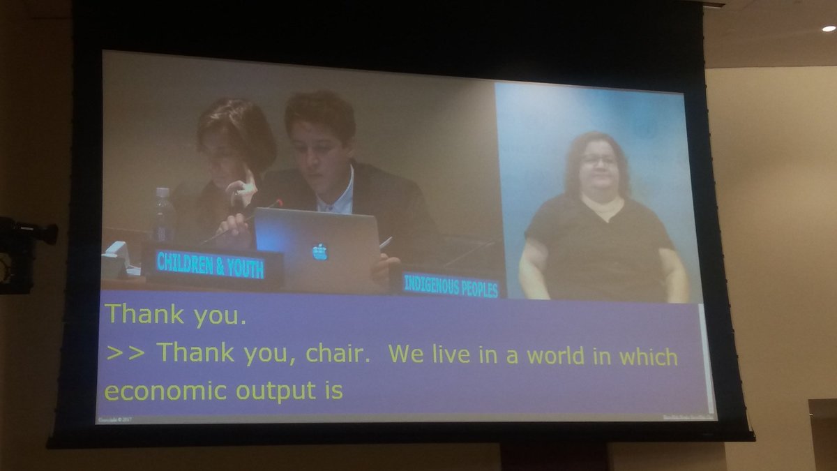 bojandejanic's tweet photo. .@Youth_Forum brings messages of Czech Council of Children and Youth [Česká rada dětí a mládeže] at #HLPF #VNRs about quality jobs. https://t.co/ZctoBkQf91