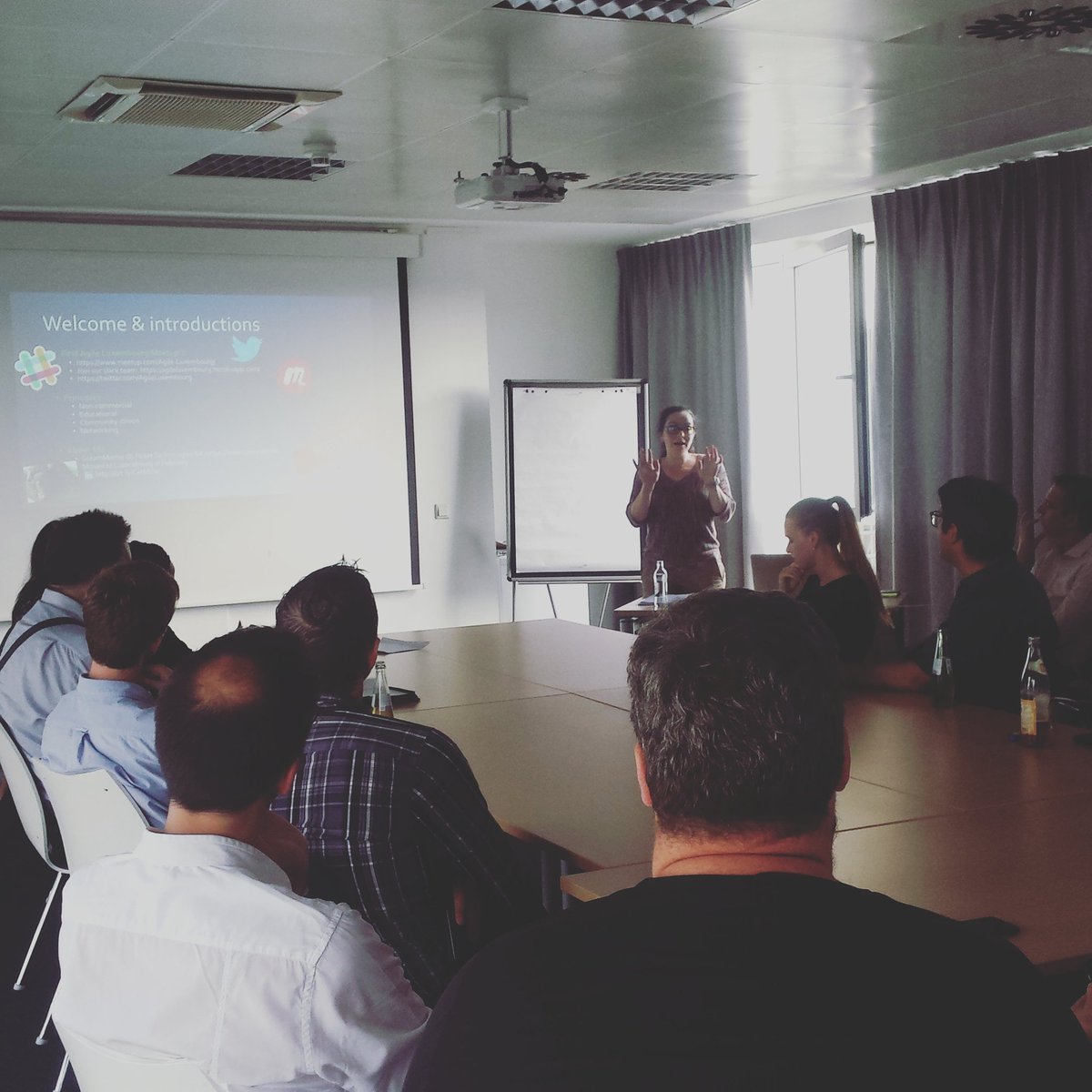 MICSELu's tweet photo. Just started and full house 
Catherine Miller on Introduction to Agile
@Level2Lu #AgileLuxembourg #meetup https://t.co/hSHysB25sb