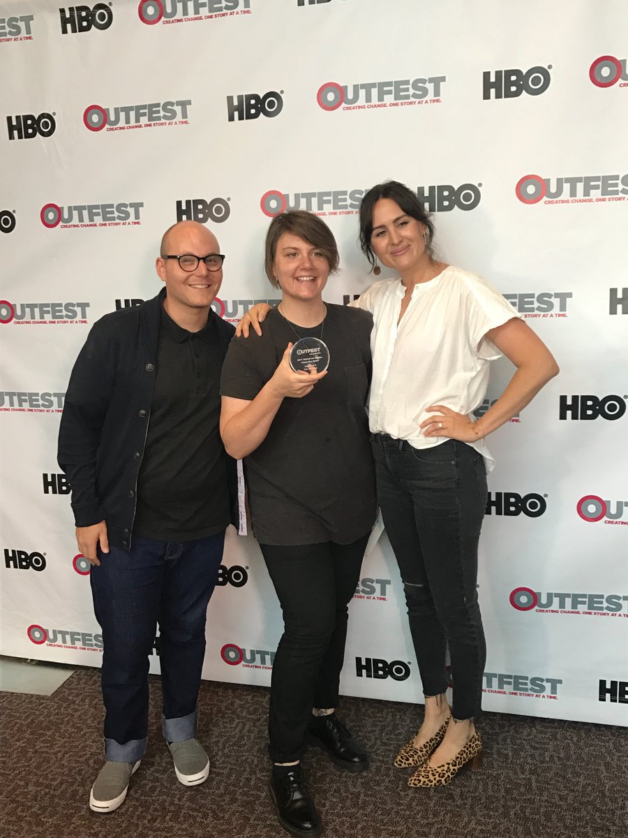 thefeelsmovie's tweet photo. @evermainard takes @Outfest's Best Actress in US Narrative for her role REGULAR HELEN in The Feels!!!! https://t.co/Ex6Ex11Bci