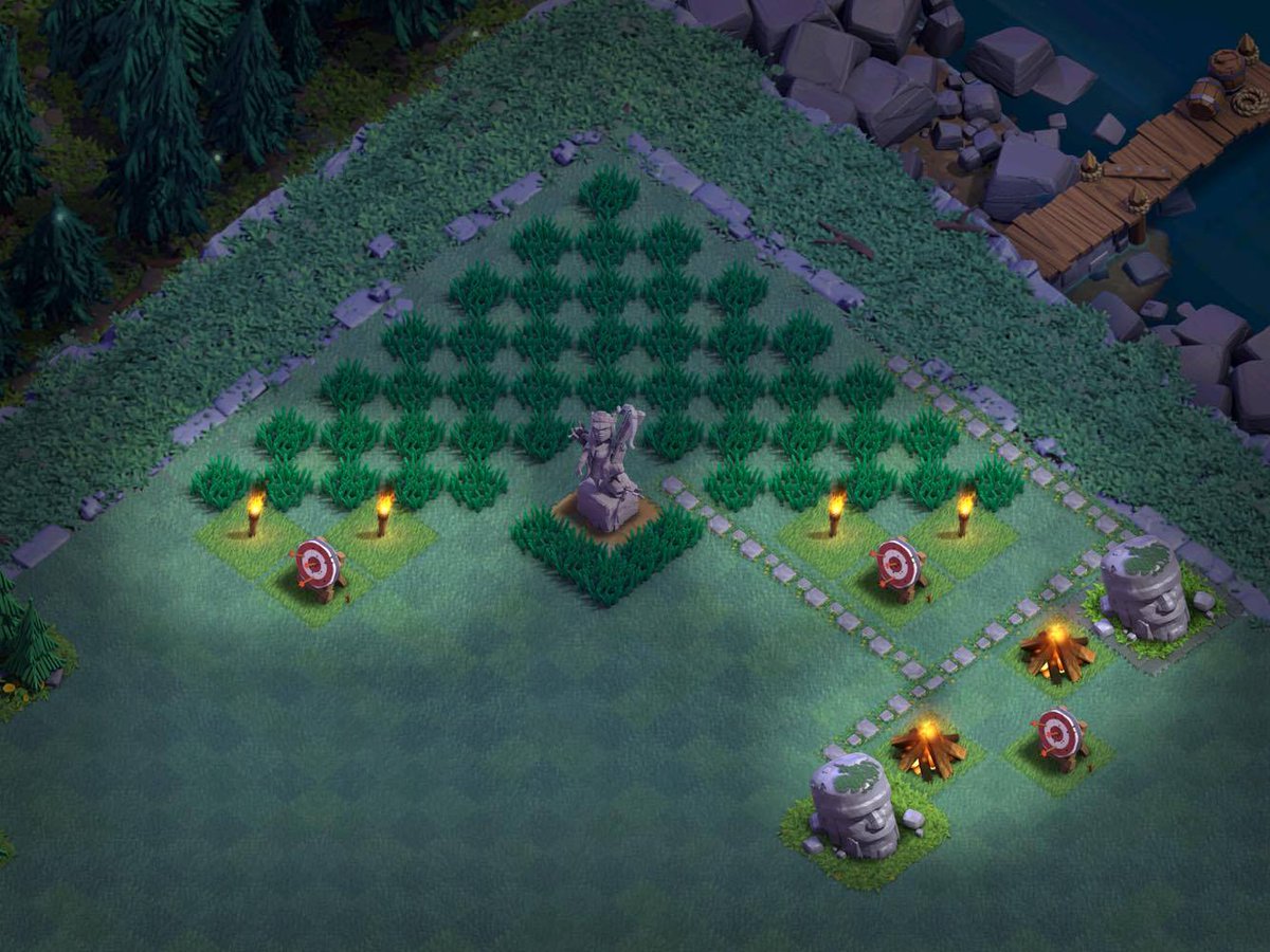 Concept1990's tweet photo. @GaladonGaming Harder than you think!😫 #CustomGrass #ClashOfClans https://t.co/T1loKbZ3D1