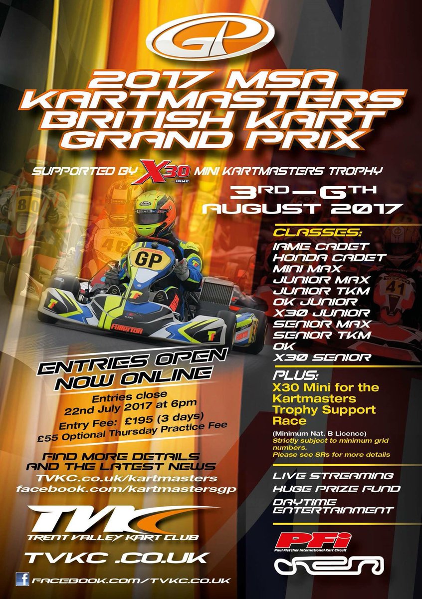 Dominicbush1's tweet photo. Kart masters is coming what a weekend @TVKCpfi . Entries close this weekend.  you have to be in it to win it https://t.co/Bsqx8Q5xzg