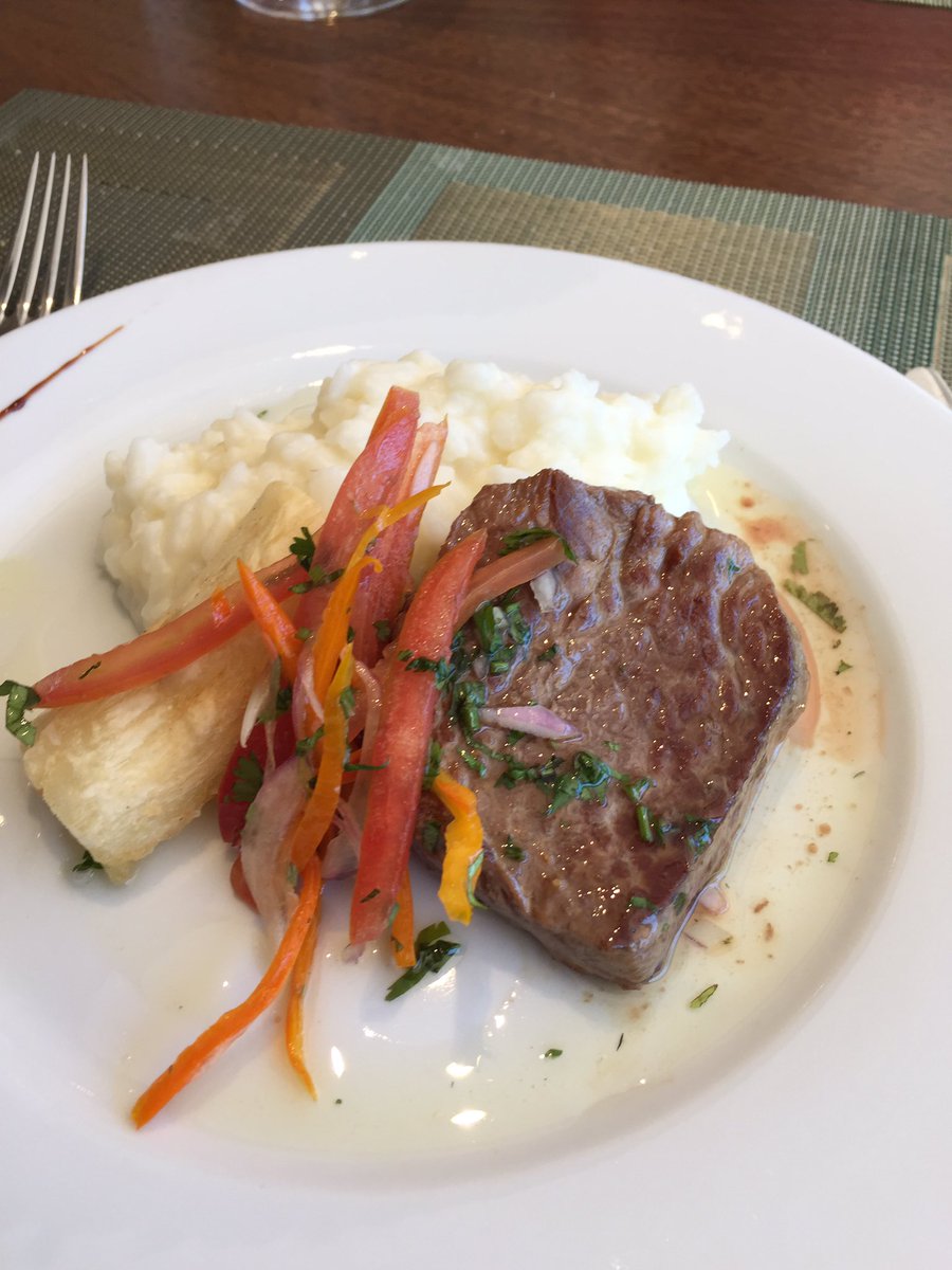 We're in Bolivia, but the wrong city! Flight diverted so we're enjoying a hotel shower and 3 course lunch...1/2