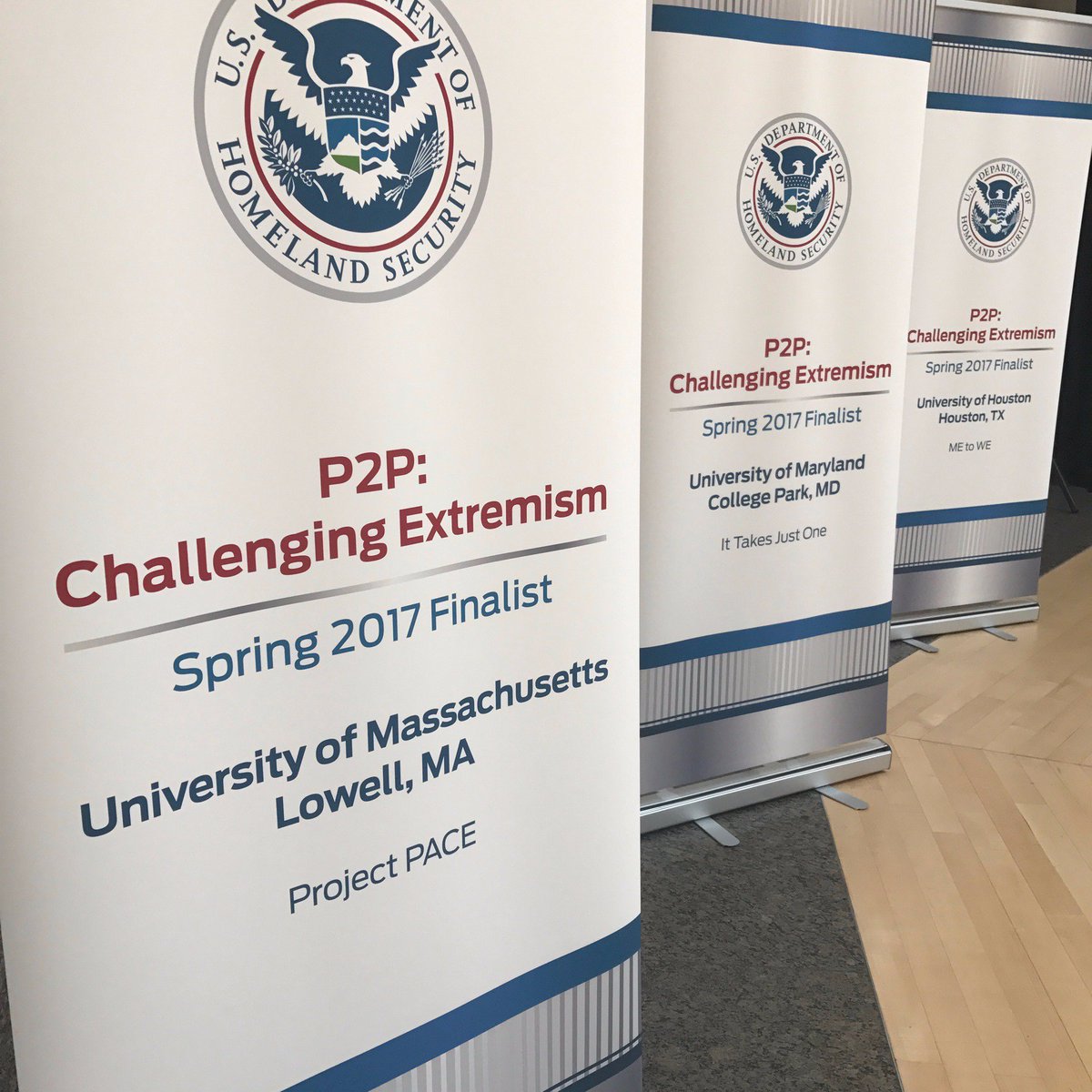 Setup almost finished and Peer to Peer: Challenging Extremism U.S. finals are underway at 2 PM EST... stay tuned for more!