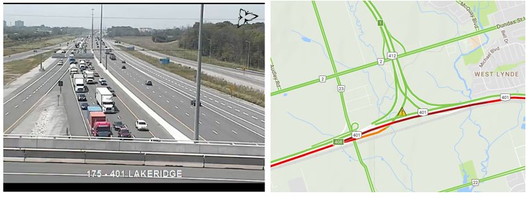 511Ontario's tweet photo. #Whitby: #Hwy401 EB near Lakeridge, #traffic slowly moving due to right lane closed #AsphaltWork #ExpectDelays https://t.co/G8zzDOTeHl
