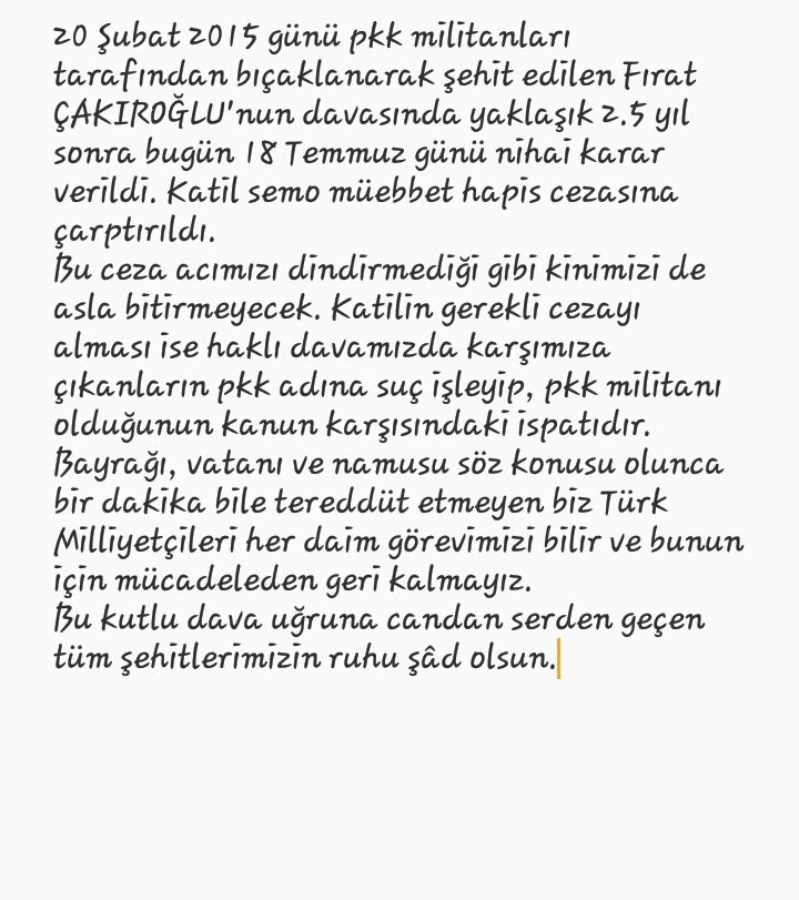 Şehit Fırat ÇAKIROĞLU'nun bugünki davası ile ilgili: 

#FıratÇakıroğlu