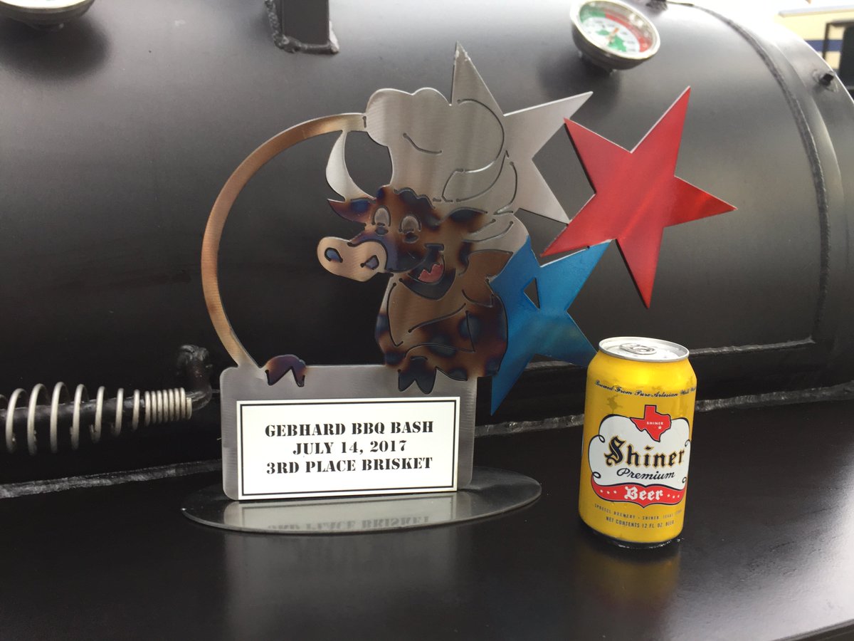 GoodLifeBBQ's tweet photo. Great weekend in Burnet, Texas! Thanks @ChicksMeat for a great selection of briskets --- brought home a 3rd place trophy! https://t.co/rnDyI6PPto