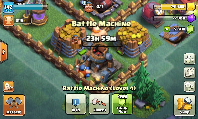 RishiReload21's tweet photo. Finally got my battle machine to 5 and got the electric hammer ability!!! ๐๐๐ฏ๐ฎ๐น๏ธ๐โก๏ธ๐จ
#coc #cocbuilderbase #roadtomaxBH6 #cocbattlemachine https://t.co/MyCo0eY6KV