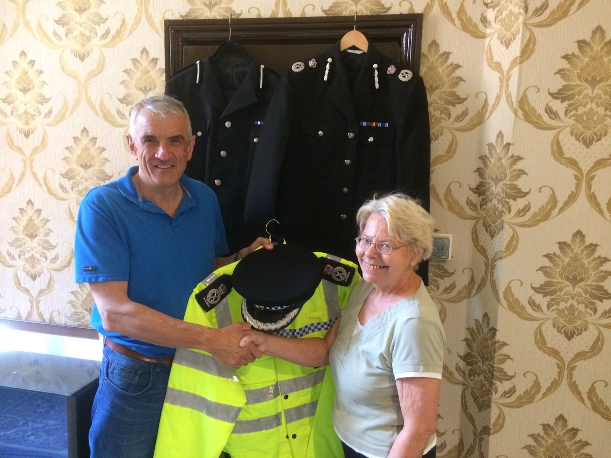 Presenting my old uniform to Gainsborough Crime and Punishment Museum!