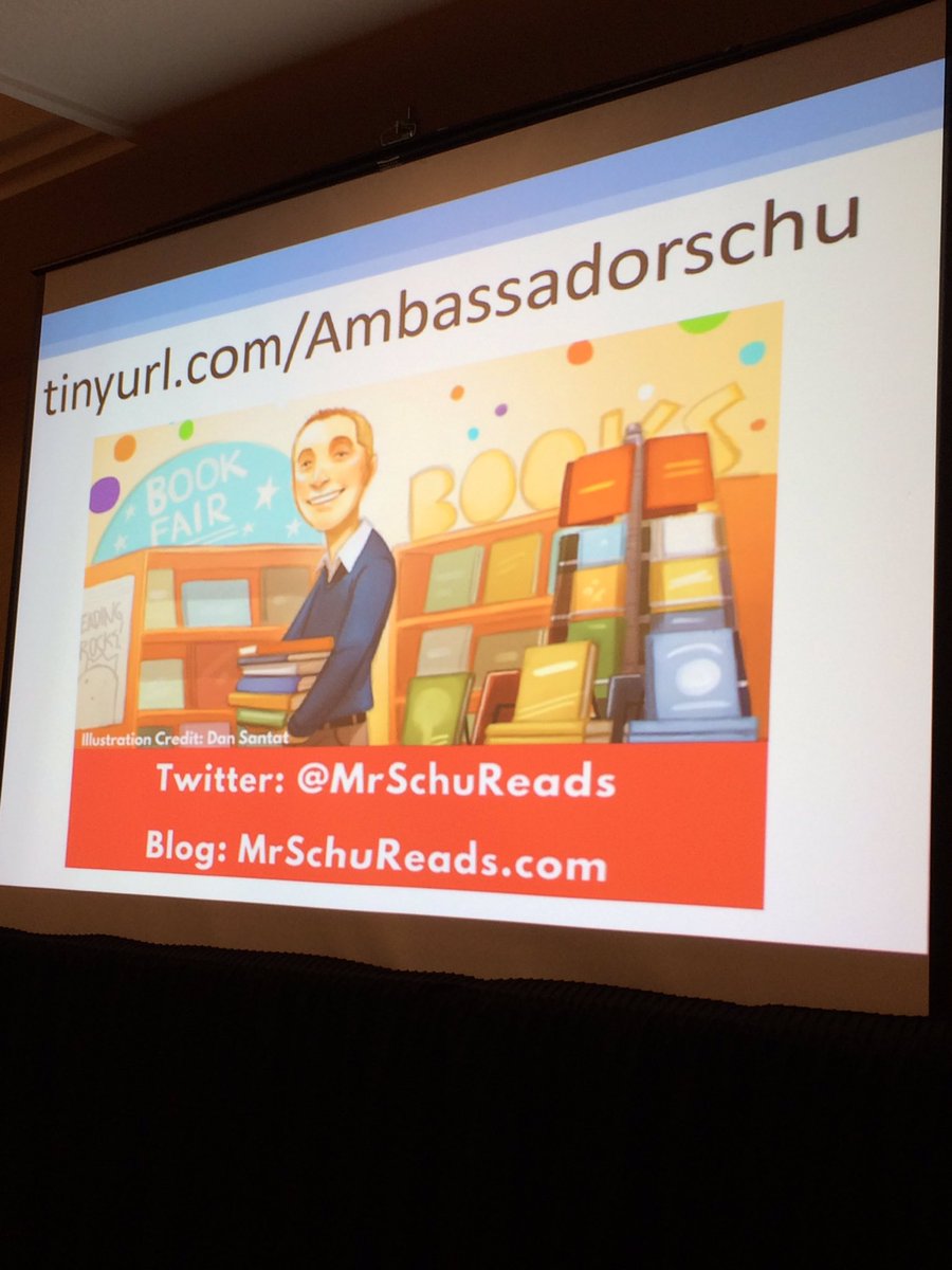 So excited to hear <a href="/MrSchuReads/">John Schu</a> speak at #ReadingSummit First year teacher geeking out with literature! 📚 @ScholasticTeach
