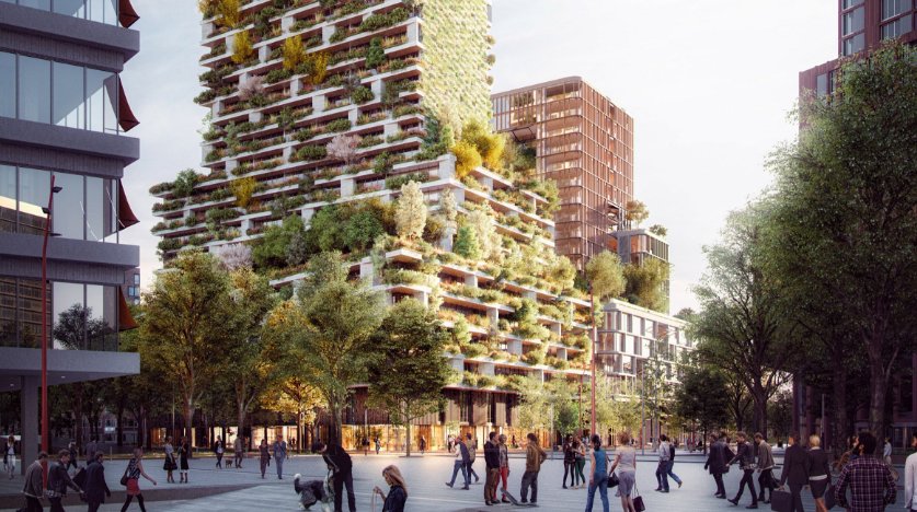 uiculture's tweet photo. Stefano Boeri reveal plans to build the very first vertical forest in the Netherlands, aiming to revitalize urban environments #Architecture https://t.co/dAx6kSCL31
