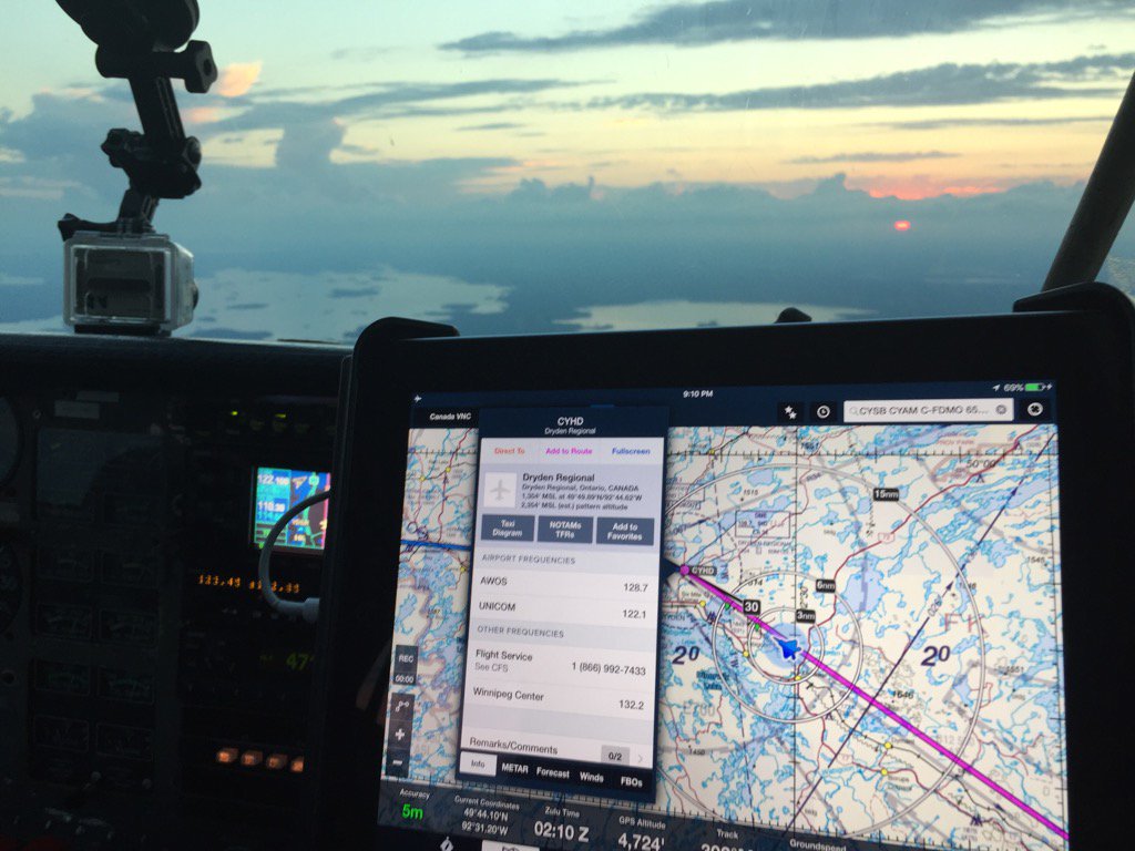 OttFlyingClub's tweet image. #OFC2BC Made it to Winnipeg on the first day! the Club is making its way to Calgary today! @ForeFlight @GoPro #Dryden