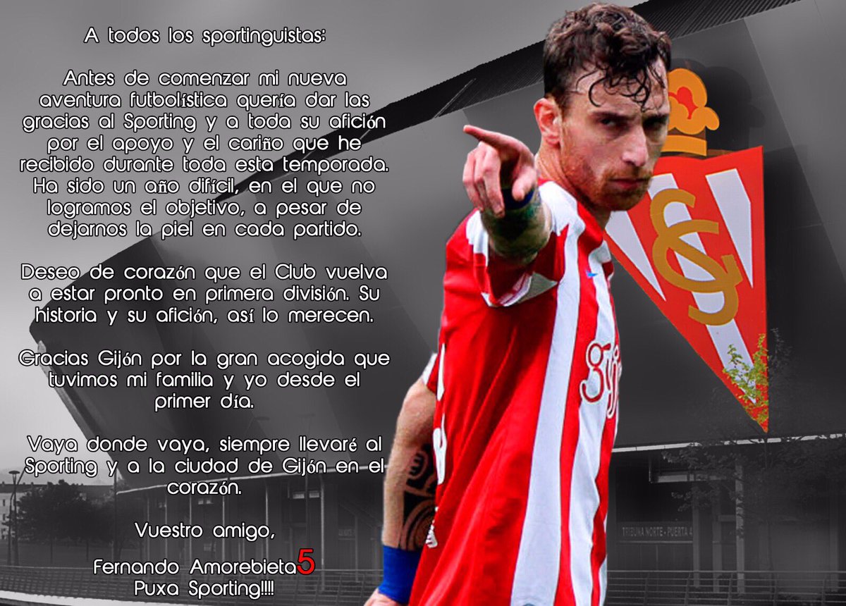 la_grulla5's tweet photo. No quería empezar mi nueva etapa sin antes despedirme del @RealSporting y su afición. Gracias por todo 🔴⚪️ PUXA @RealSporting!!!! https://t.co/7HfqtXMP69