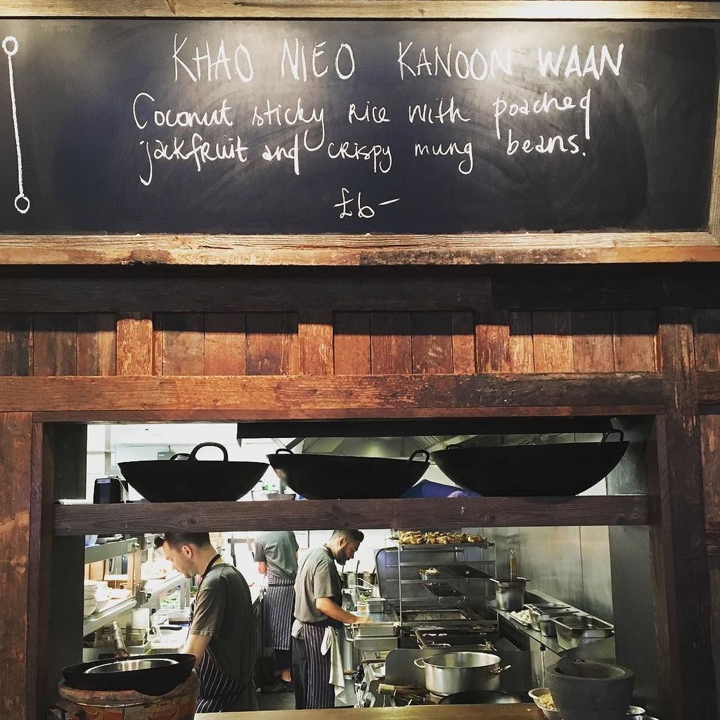 spesh tonight: poached jackfruit in the style of mango sticky rice - topped with that thick, slightly sweet n salt… ift.tt/2veZZwW