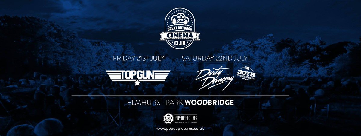 PopuppicturesCo's tweet photo. Popping up in #Woodbridge this weekend with #TopGun (Friday) &amp; #DirtyDancing (Saturday) #Suffolk Info &amp; Tickets > https://t.co/83XmsBjJCG https://t.co/41UvQVeCwC