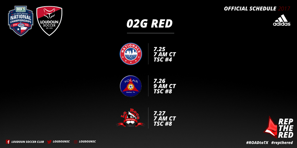 loudounsc's tweet photo. NEWS | All three @Loudoun02GRed games at Nationals will be broadcast LIVE!  

More: https://t.co/im2W4GPzWM  #repthered #ROADtoTX https://t.co/hpM2y2BKAk