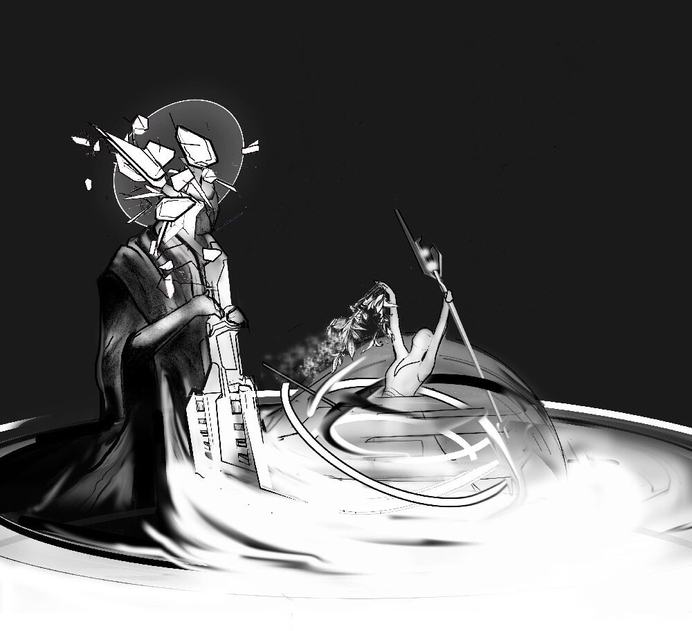 Settling in for another night's AI #Medea writing at <a href="/MetalSouthend/">Metal Southend</a> listening to @MethLabAgency radio, obviously. Image by #SHVLFCE