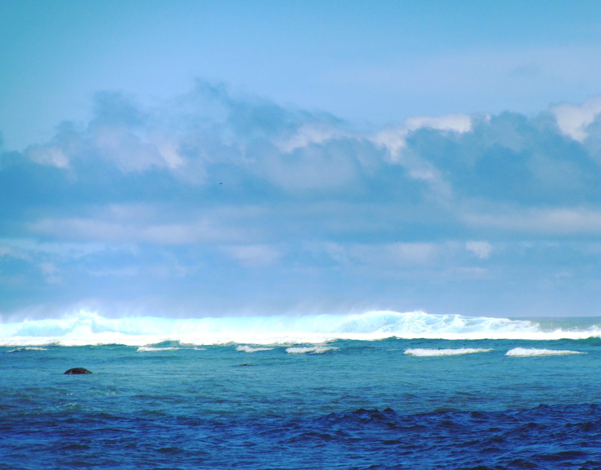 LuckAdventurer's tweet photo. Surf. #surf #waves #beach #ocean #water #sea #clouds #sky #blue #intotheblue #earrings #cookislands #thecookislands #pacific #southpacific https://t.co/EOhWxnDSFK