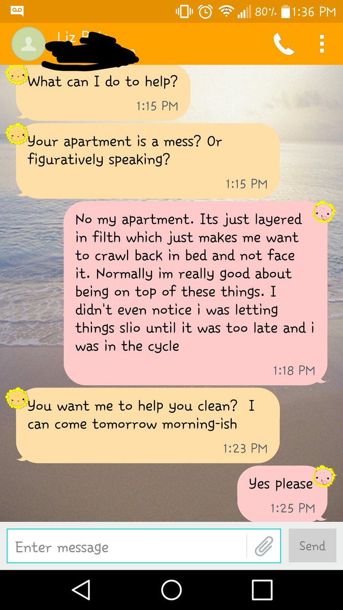 Jesi343's tweet photo. @SickNotWeak I have a great support in my pastor. Told her I was feeling depressed and everythings a mess. #sicknotweak #depression #aviciouscycle https://t.co/E5etxRycgn