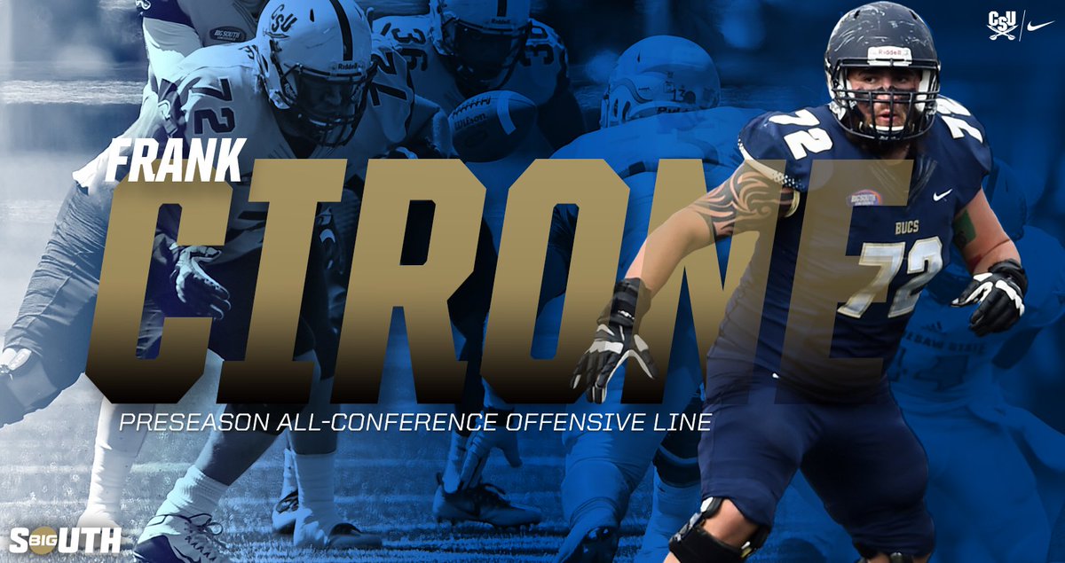 csusports's tweet photo. .@FrankCirone led @CSUFB up front in 2016 as the Bucs finished sixth in the NCAA in rushing yards per game to earn #AllConference honors https://t.co/pRKDo6mhOg