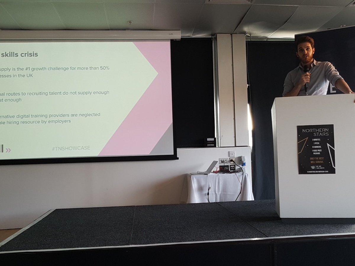 jamesbedford140's tweet photo. @pkuschnir "traditional educators struggle to provide the digital skills training needed by tech companies." #TNShowcase #technorth https://t.co/xxetXNh9hh
