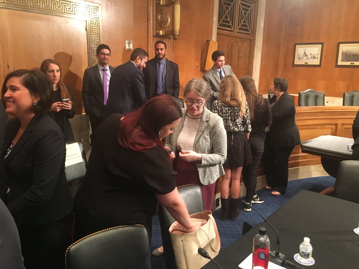 NCUIH_ED's tweet photo. NCUIH BoD President Ashley Tuomi with Senate Committee Indian Affairs Committee staffer Kim Moxley attending Indian health care round table. https://t.co/YVlCx2pqOs