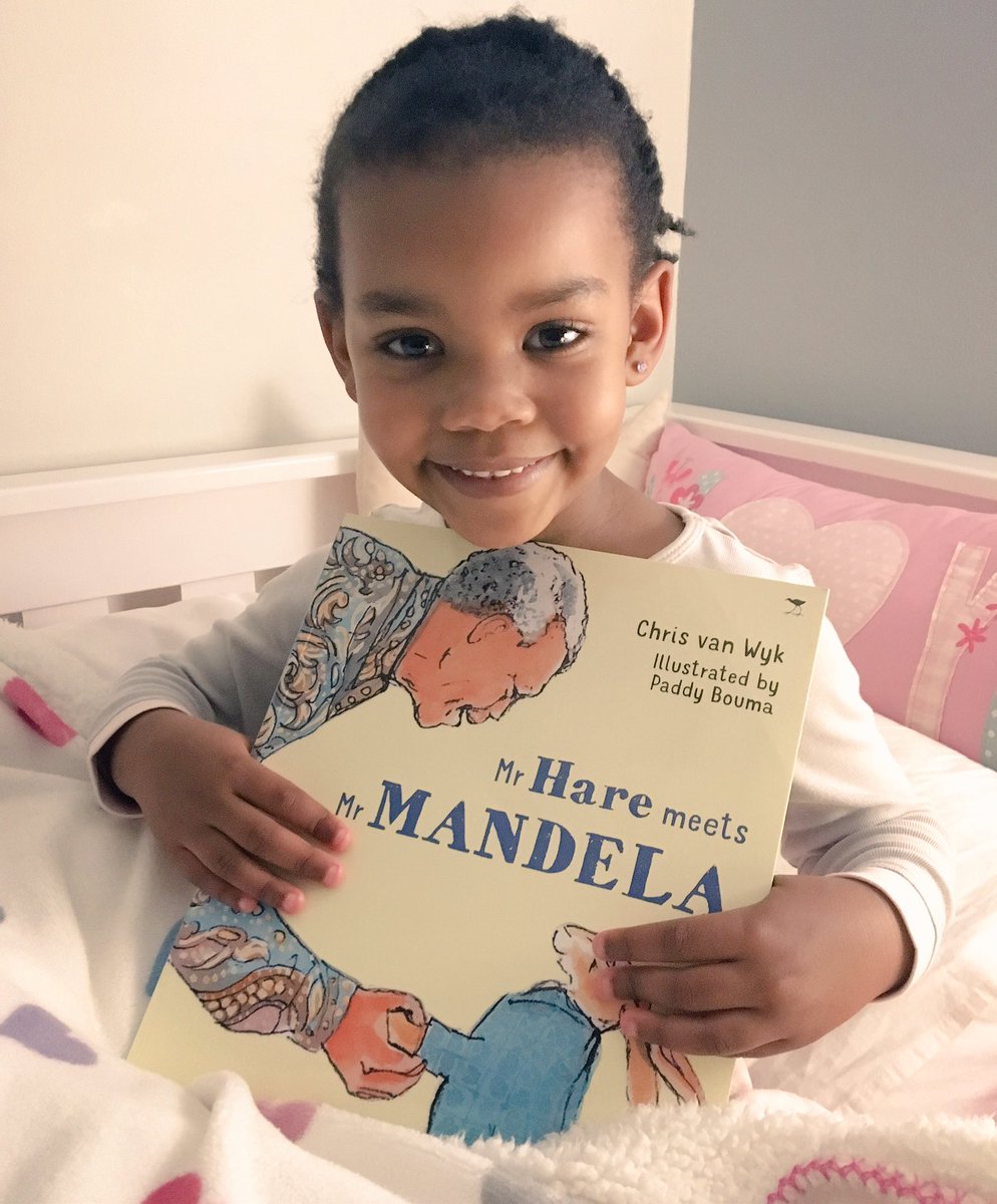 KenzieBala's tweet photo. Tonight I got to read a very special story in celebration of #mandeladay 'Mr Hare meets Mr Mandela' and I received it for MY birthday 💗💗💗 https://t.co/7sUMFeVUp1