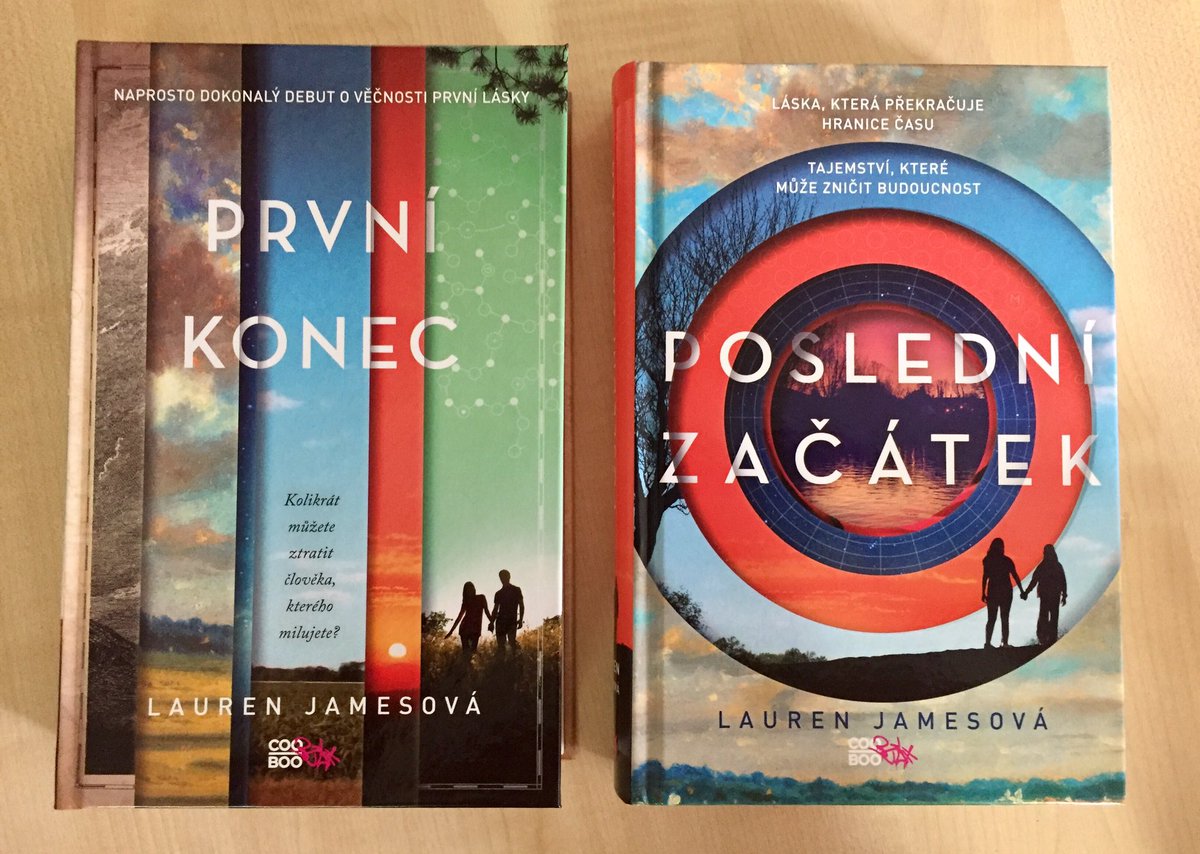WalkerBooksYA's tweet photo. Gorgeous Czech copies of #TheLastBeginning have just arrived! Pictured here with the Czech edition of #TheNextTogether 😍 https://t.co/azBMJhMq4F