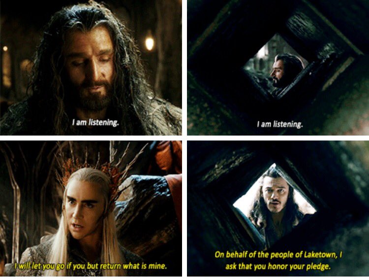 mxddleearth's tweet image. Thorin “I am listening” Oakenshield