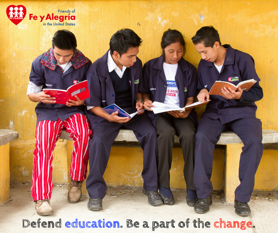 feyalegriaus's tweet image. Defend the right to education for all. Be a part of the change today: feyalegria.us/donate
