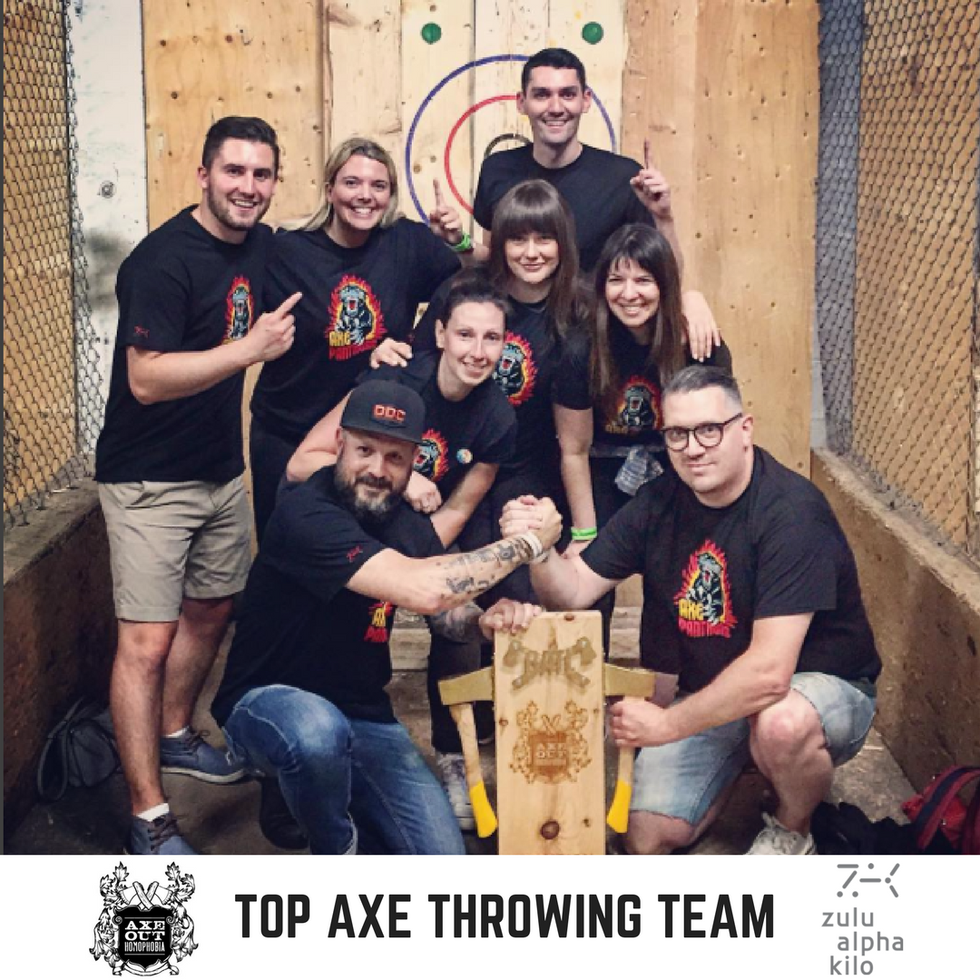 Axe Out Homophobia (@axouthomophobia) on Twitter photo Congrats to <a href="/zulualphakilo/">Zulu Alpha Kilo</a> for displaying top axe throwing excellence - hang that trophy proudly by the dining room table #axeouthomophobia Congrats to <a href="/zulualphakilo/">Zulu Alpha Kilo</a> for displaying top axe throwing excellence - hang that trophy proudly by the dining room table #axeouthomophobia