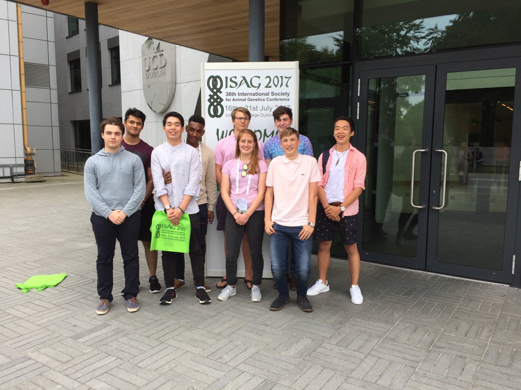 L6 Biologists @oundleschool @OundleSciTec learning lots at <a href="/isagofficial/">ISAG</a> in #Dublin with <a href="/peterboroughsch/">The Peterborough School</a> #STEM