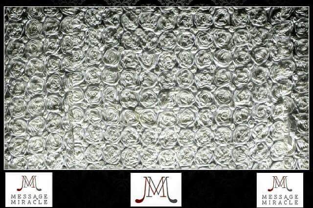 message_miracle's tweet image. Our Ivory Rosette Backdrop is perfect for any occasion! #messagemiracle