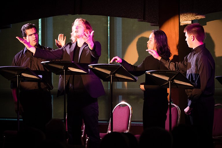 UDaytonCAS's tweet photo. Congrats to @FlyerTheatre and @UDaytonMusic for the stellar premiere of songs from "Spectacle" on Friday at the Lay @Marianists Assembly! https://t.co/rvFIxHIBoY