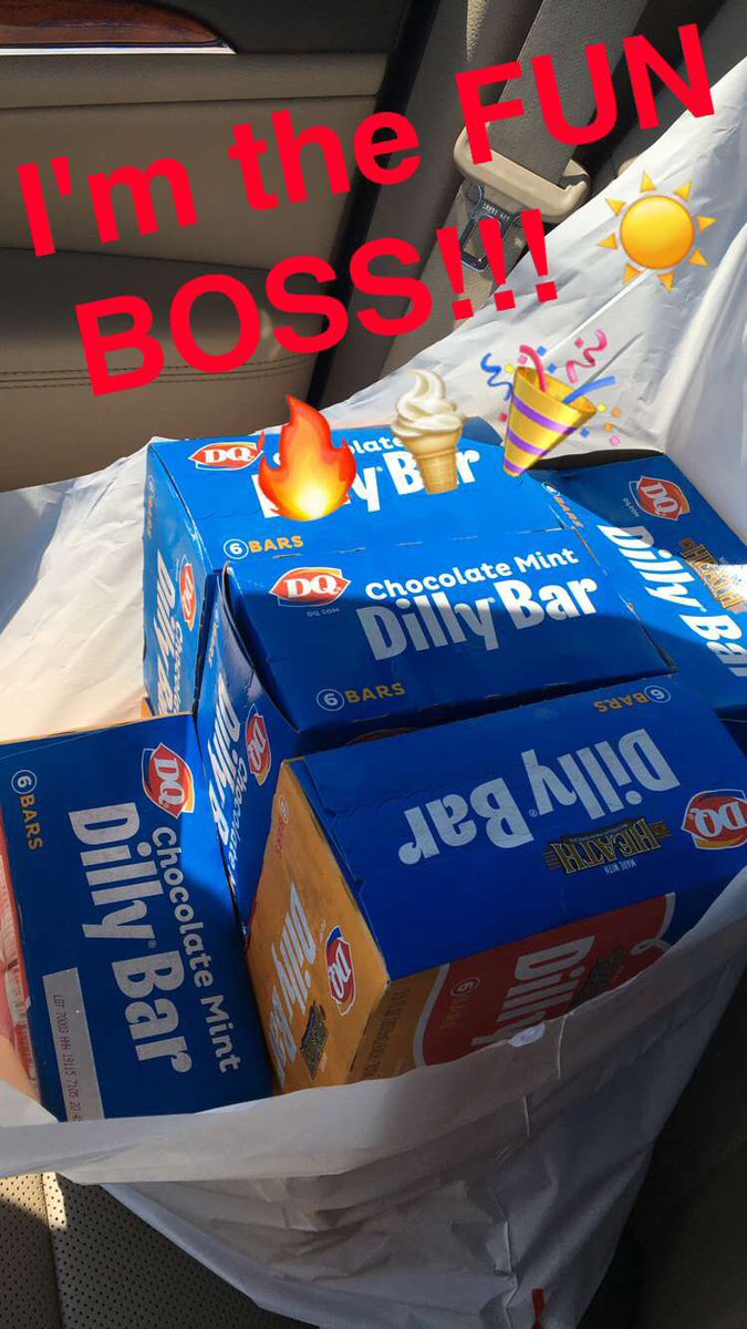 King25Michelle's tweet photo. Sometimes on a Hot Day in MN you just need to run to DQ for your employees!! #funboss #itsthelittlethings #happyemployees @DairyQueen https://t.co/1b4i5lIOw1