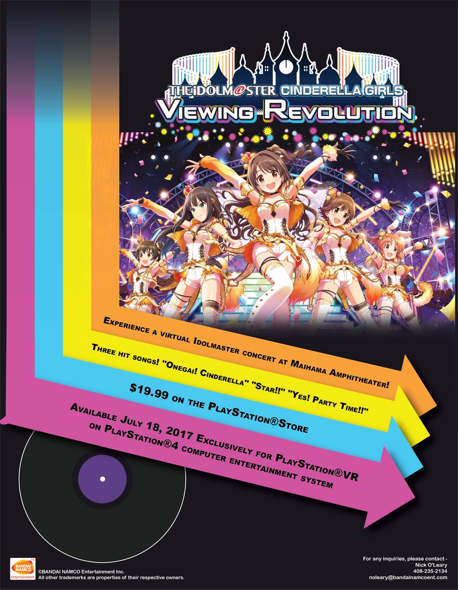 Bandai Namco Us The Idolm Ster Cinderella Girls Viewing Revolution Is Now Available On Playstation Vr Get It Here T Co Pfq4tffegw T Co Acimkwkfml