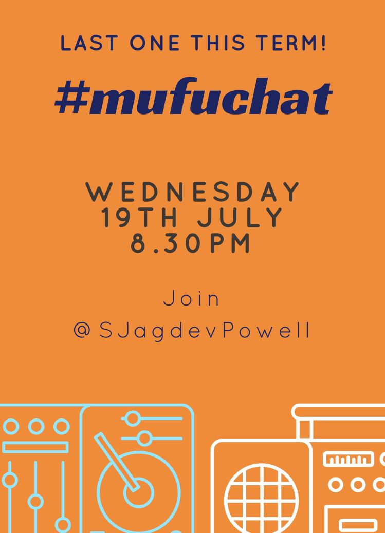 Come join the final music ed chat of the term #mufuchat