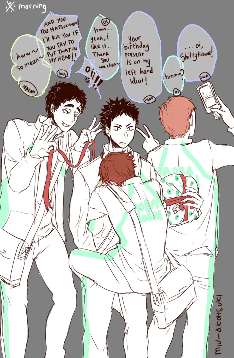 Tomorrow is oikawa's birthday ❤
So i upload last year's comic

#及川徹生誕祭2017 