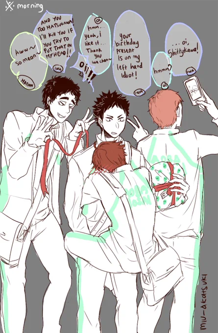 Tomorrow is oikawa's birthday ❤
So i upload last year's comic

#及川徹生誕祭2017 