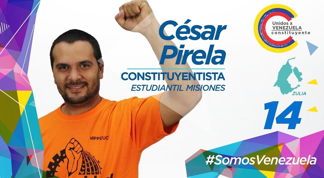 PirelaCesar1's tweet photo. Candidato del Pueblo, César Pirela sector Estudiantes Misiones Educativas #14 https://t.co/iBiUpW4VW6