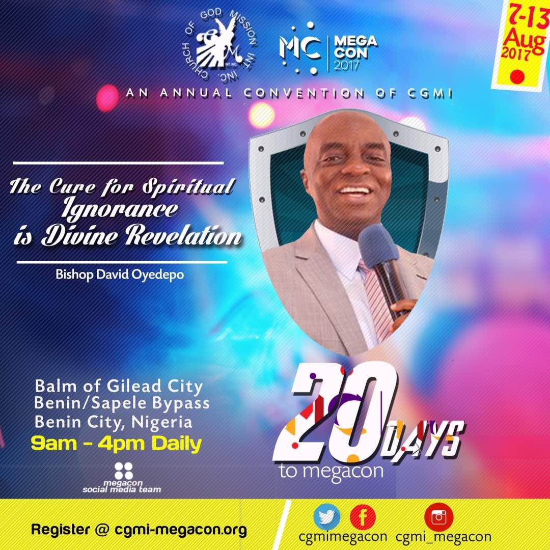BlessingInajoh's tweet photo. Come meet with the Mega God @cgmimegacon #20daystoMegaCon @PastorTariTalks @IdahosaLaurie @febidahosa2 @cgmglobal https://t.co/V5ZPafjVRw
