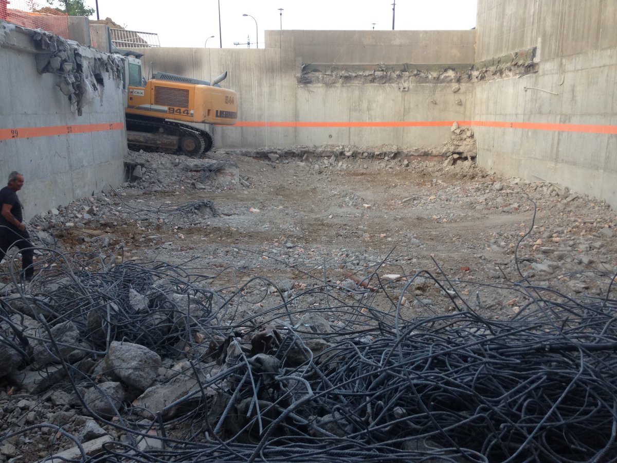 Terminamos los trabajos de demolición en la Universidad Carlos III de Getafe (Madrid)