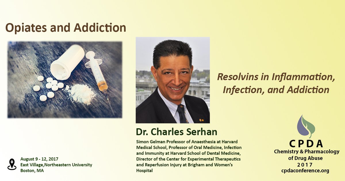 CPDA Conference 2017 (@cpdaconference) on Twitter photo This year, Dr. Charles Serhan of <a href="/harvardmed/">Harvard Medical School</a> will be joining us as a speaker at the CPDA Conference. #innovation #science #addiction This year, Dr. Charles Serhan of <a href="/harvardmed/">Harvard Medical School</a> will be joining us as a speaker at the CPDA Conference. #innovation #science #addiction