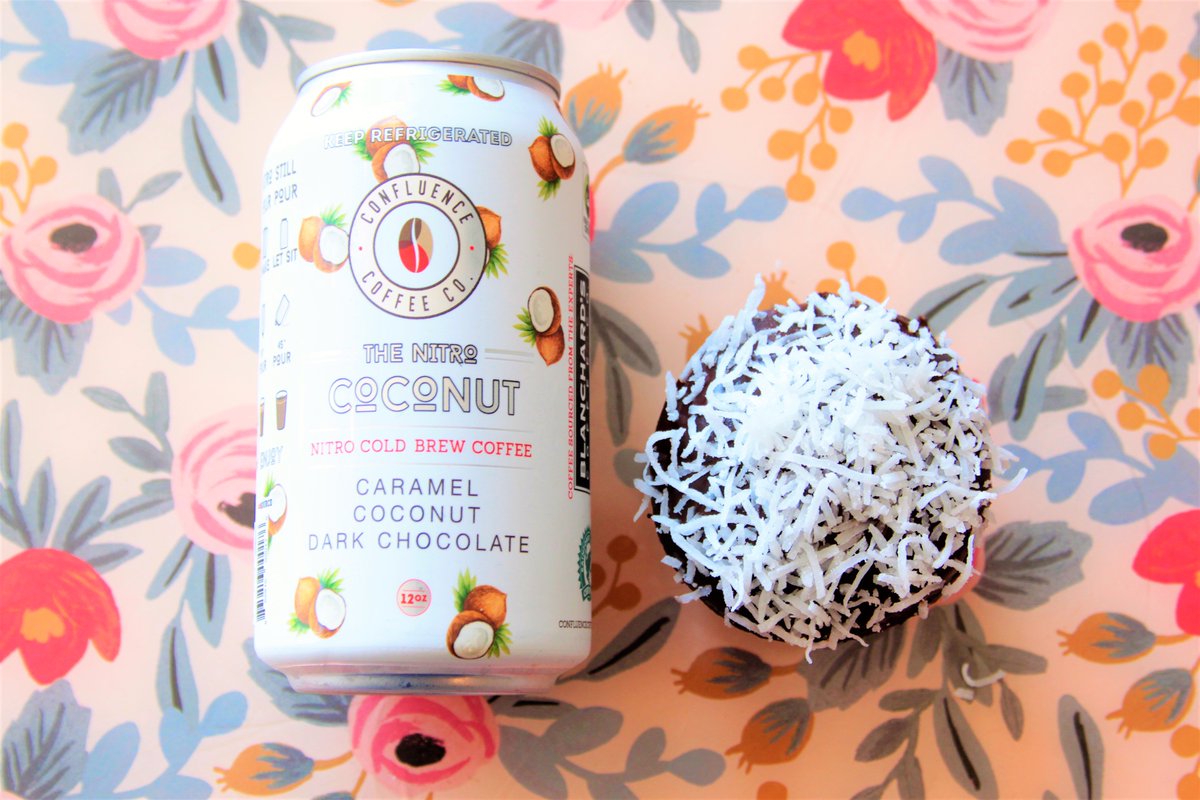 DREAM TEAM #coconuttruffle #confluencecoldbrew  #nitrococonut #itgood #ilovecarytown #cupcakes #carytown #rva