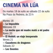 Comeza o ciclo #CinemaNaLúa (Pedreira, 23h) e faino coa conmovedora 'Lo Imposible', de Juan Antonio Bayona
🎞TRAILER: youtu.be/DGh6TAe2CmI