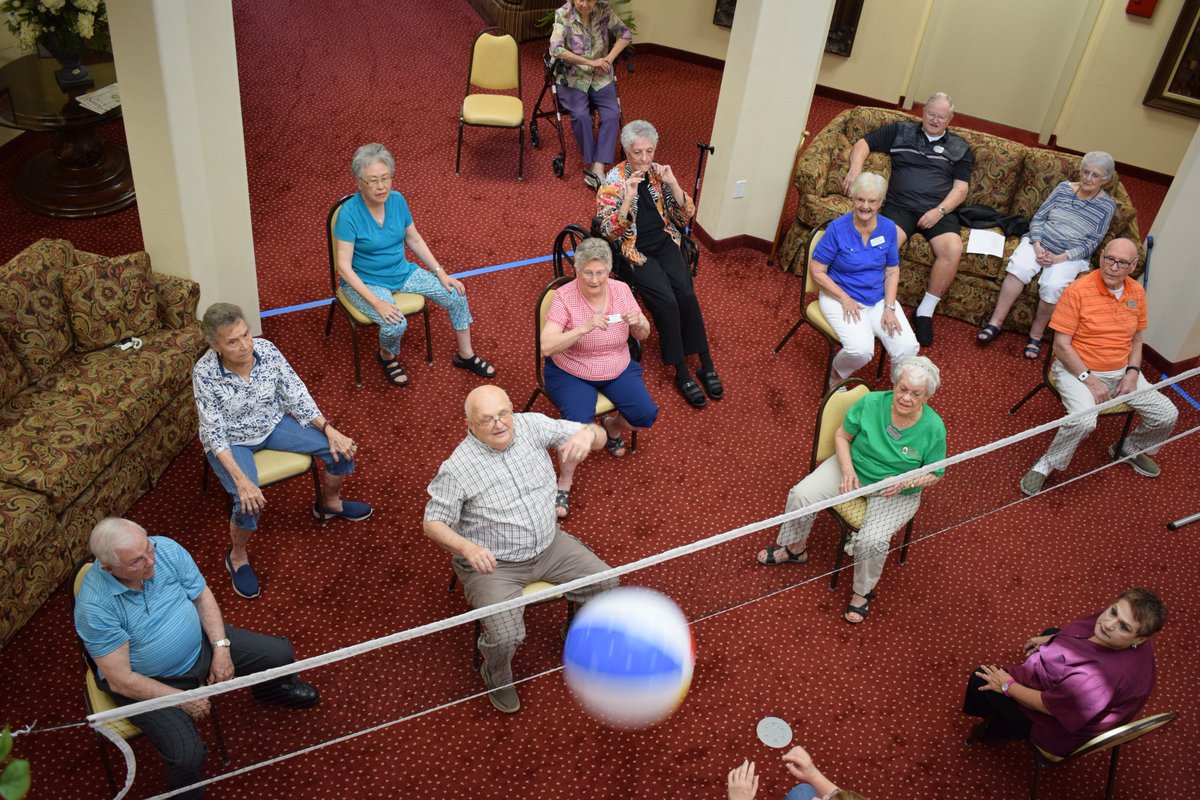 WilCoSunSports's tweet photo. Who won the chair volleyball match at The Oaks Retirement Living: the staff or the residents? Find out in Wednesday's sports section. https://t.co/x5LuO9k9YY