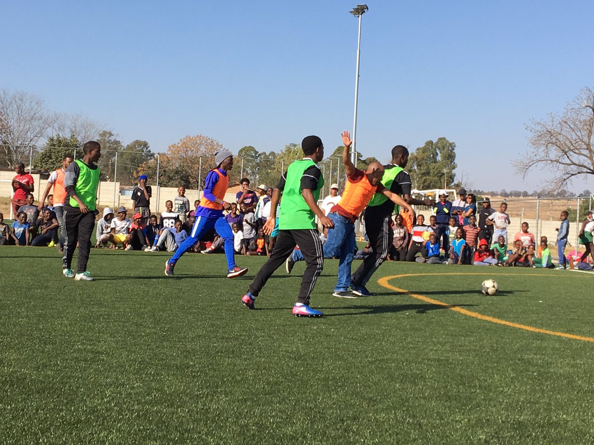 Journey4Change's tweet photo. @Journey4Change hosted a soccer match for 450 youth in honor of #MandelaDay in Deipsloot, #SouthAfrica. #67minutes #CapPrep @DrStevePerry https://t.co/uGPSP4edbt