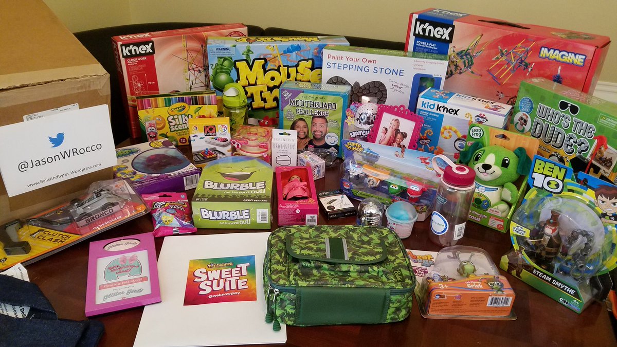 JasonWRocco's tweet image. @TheToyInsider @BloggerBashNYC Thank you for the #sweetsuite17 Swag Box! Time to play! #WeKnowPlay